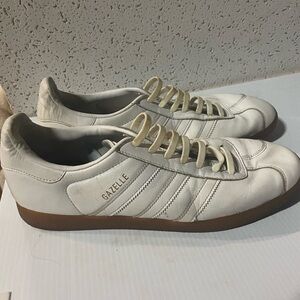 Adidas Sneakers with Tan and White Details